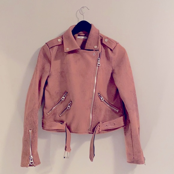 Dex Jackets & Blazers - DEX Vegan leather jacket in Dusty Rose